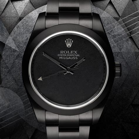 rolex milgauss watch band|rolex milgauss dark knight price.